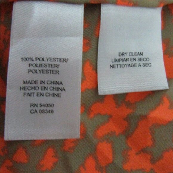 RACHEL ROY Orange Tan Loose Fit Dress Top - Picture 7 of 8